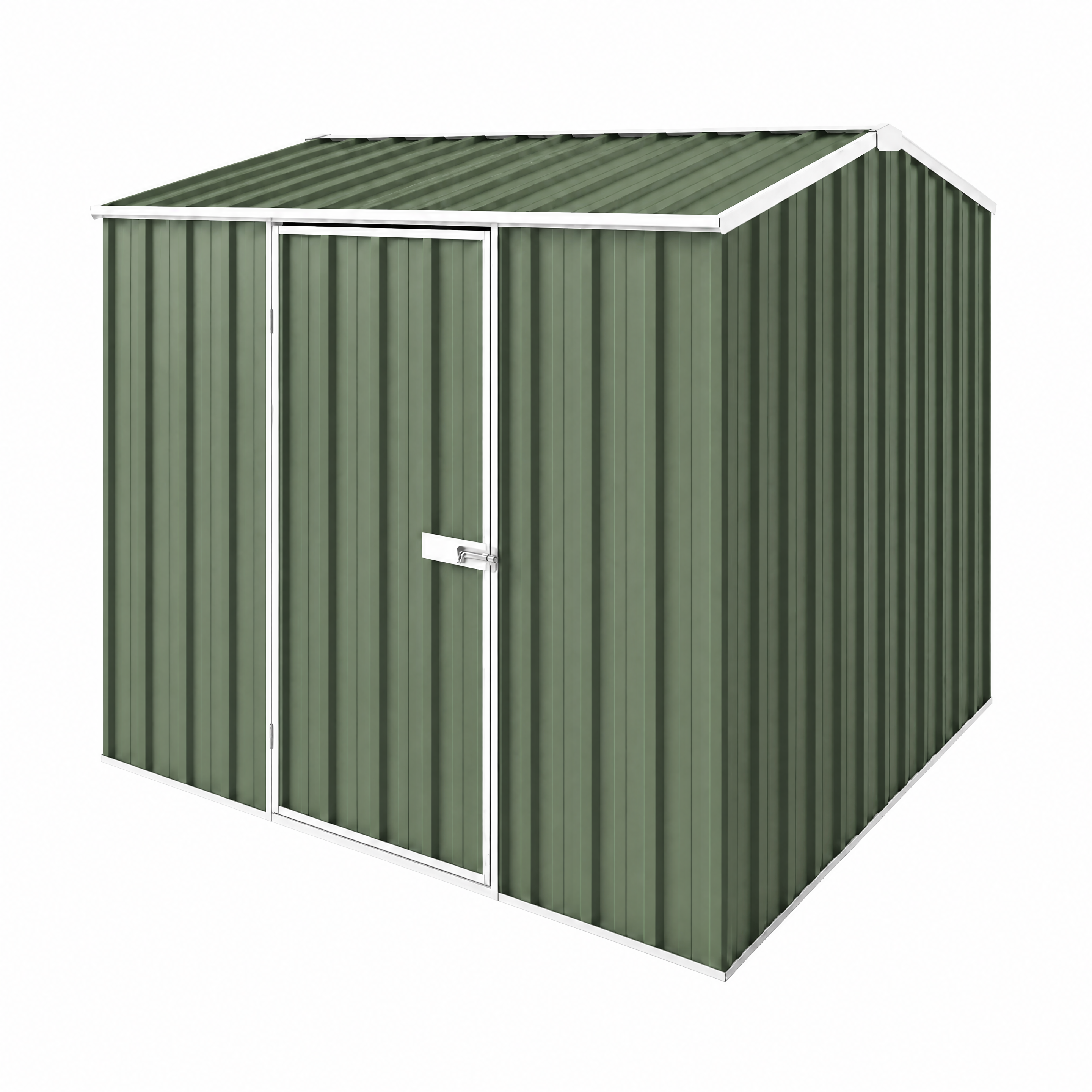 Apex roof single door metal shed