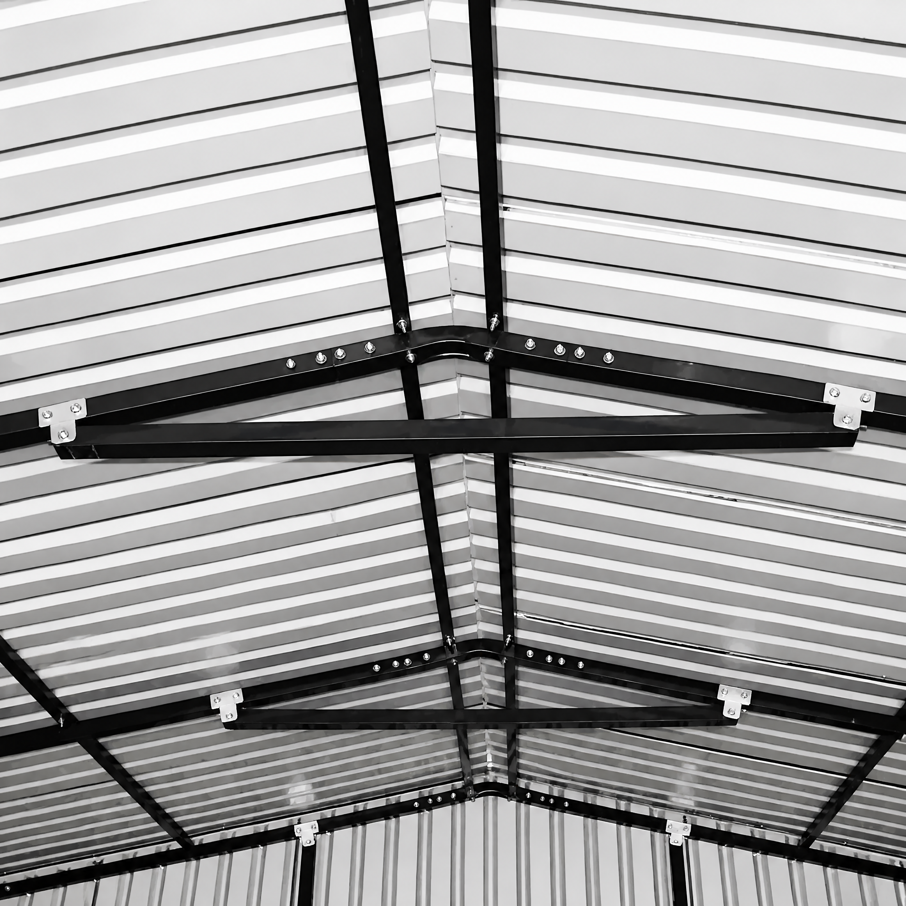 Apex roof double-sided shed angle