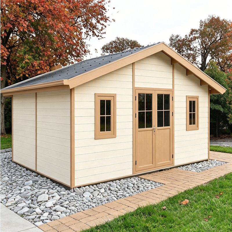 Apex roof WPC shed angle